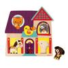 Pet Sound Puzzle - Janod - Musical Peg Puzzle 5 Pieces - Landscape and Nature - Multicolored