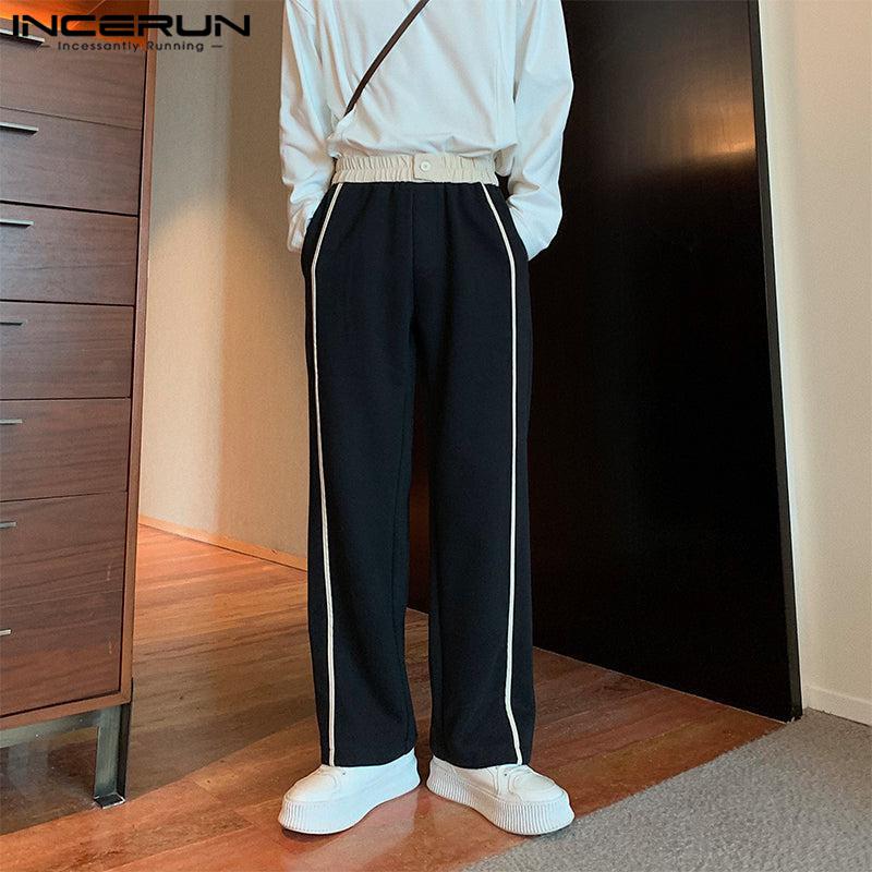 

INCERUN Весенние мужские цветные спортивные длинные брюки