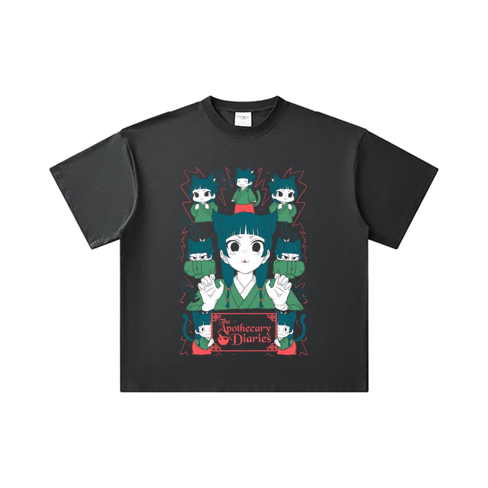 260 GSM Double Yarn 32 Count 100% Cotton Apothecary Diaries V1 Print Unisex Heavy Cotton T Shirt