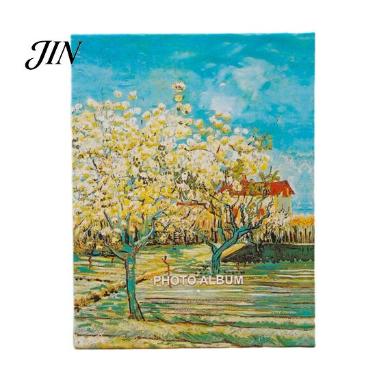 Art Gallery Style Photo Album Oil Painting Album, Cartoon Slip-In Pocket Kids Memory Book, Thick Paper Soft Color Book Cover Storage Transparent 100pcs C