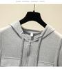 Women's Slimming Hooded Zipper Short-Sleeve Dress - Casual & Versatile Style