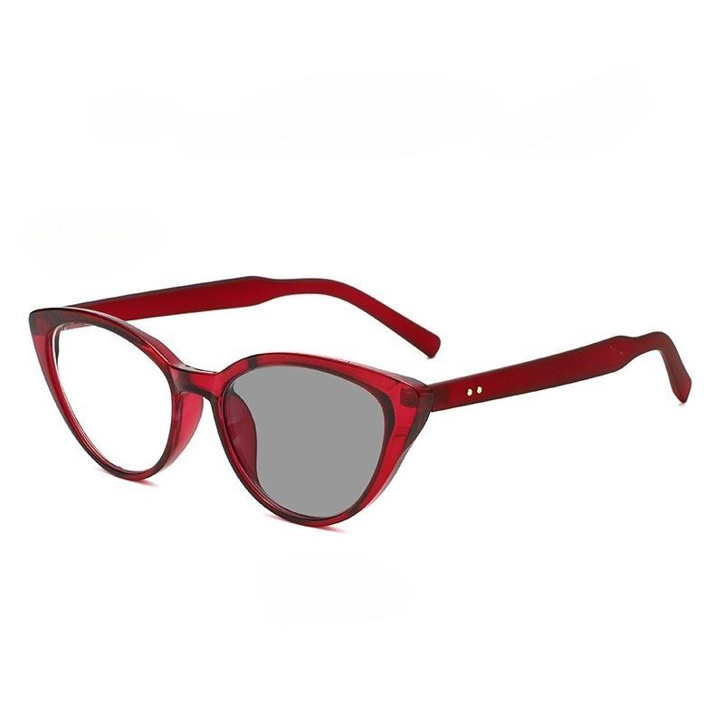 Outdoor Photochromic Myopia Glasses Women Stylish Oval Frame Anti Blue Light Ultralight Color Changing Near Sight Eyeglasses UV Protection Sunglasses