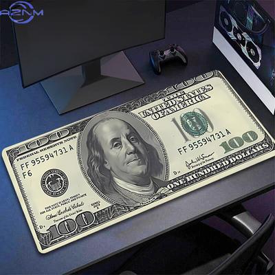 Mouse Pad Dollar Currency Pattern Large Pc Computer Gamer Kawaii Gaming Accessories Mousepad Keyboard Desk Mat Carpet Table