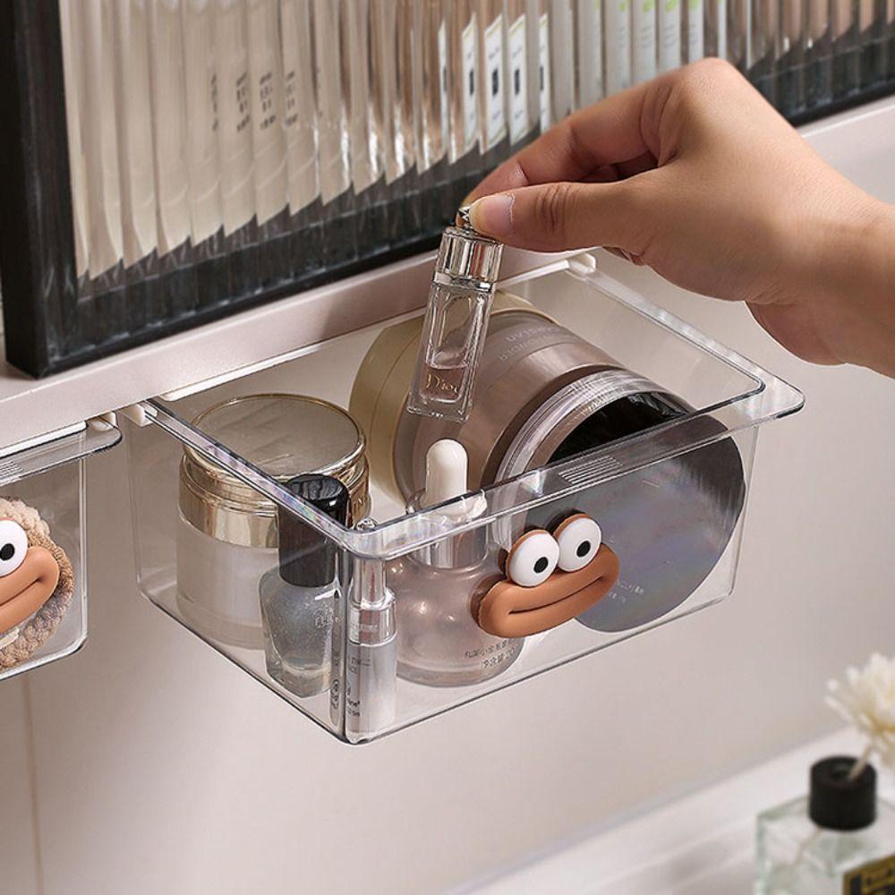 

Punch Free Drawer Storage Box Large Capacity Pull Out Storage Rack Kitchen S