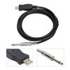 Guitar USB Cable 3 Meters Compatible with The Computer Connection Instrument Cable for Electric