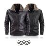 Men's Leather Lapel Fashionable Autumn Winter New Leather Jacket Handsome Biker Clothing Youth Plus Size Jacket