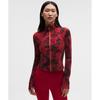 Lunar New Year Define Cropped Jacket  Nulu Lunar Plumes Red Multi