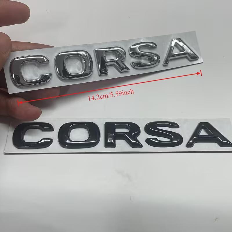 1Pcs CORSA 3D Car Emblem Badge- Suitable for Corsa Turnk Sticker