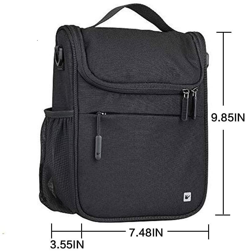 Rhinowalk Bicycle Front Bag, Handlebar Bag, Frame Bag, Side Bag (Black)