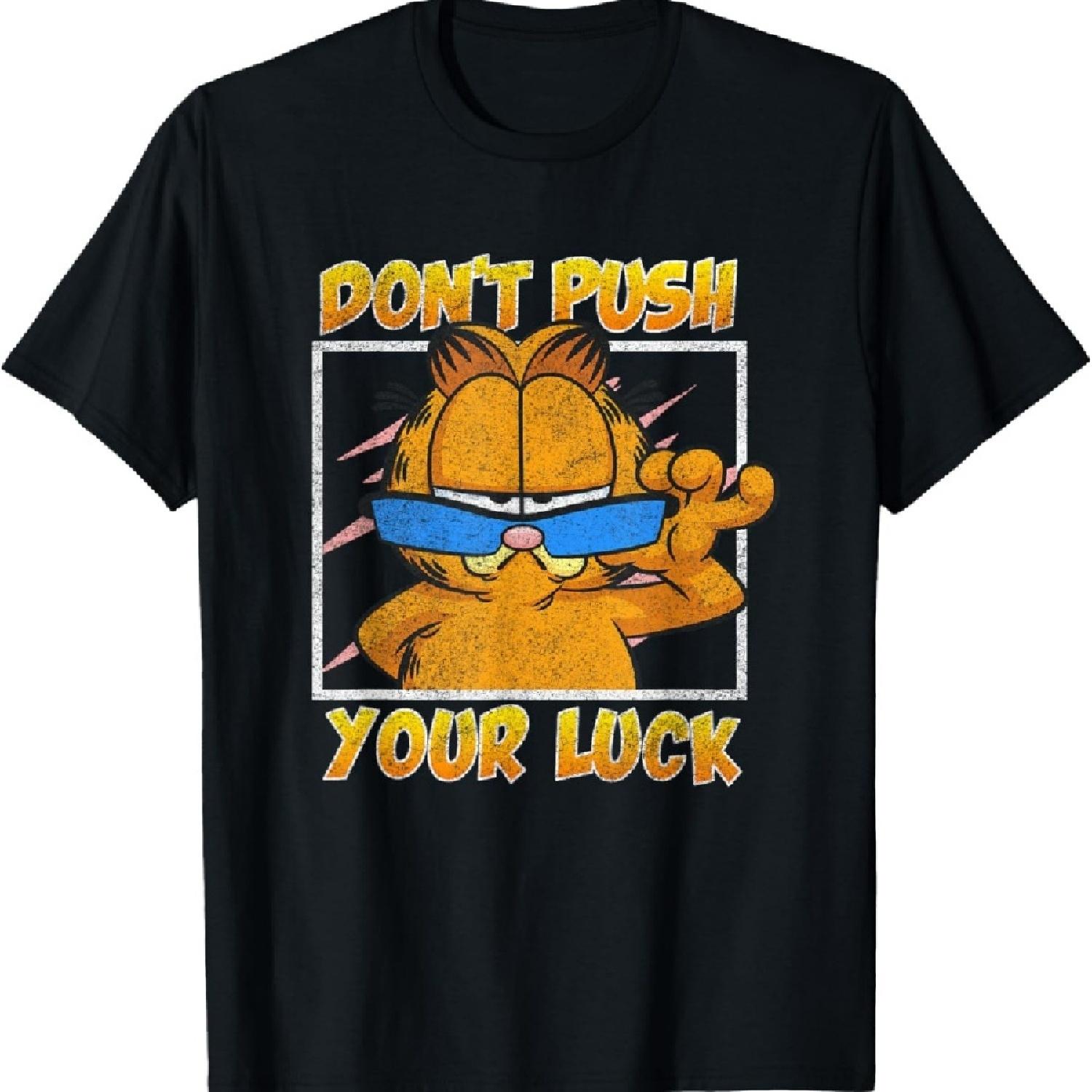 

Гарфилд Не испытывай судьбу Крутой кот Панельная футболка XXXXXL чёрный