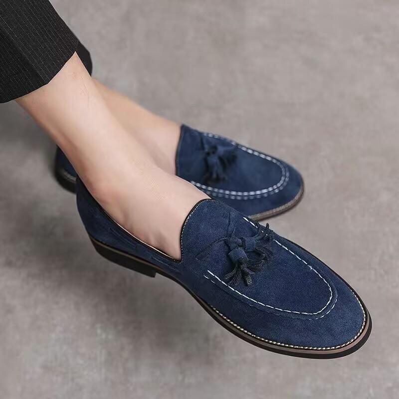 Man Shoes Leather Men Loafers Breathable Men's Casual Driving Oxfords Shoes Flats Shoes Moccasins Comfortable Shoes Club Shoes