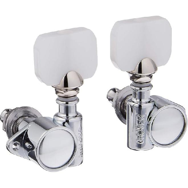 Grover 6 String Chrome Rotomatic Tuners, Ambidextrous, (103C) Chrome