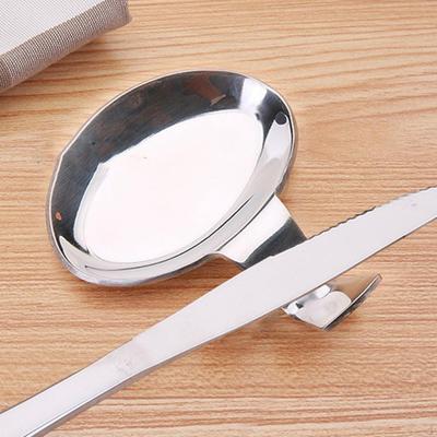 Spoon Rest Utensil Holder Housewarming Gifts Stainless Steel Lightweight Versatile Stable Base