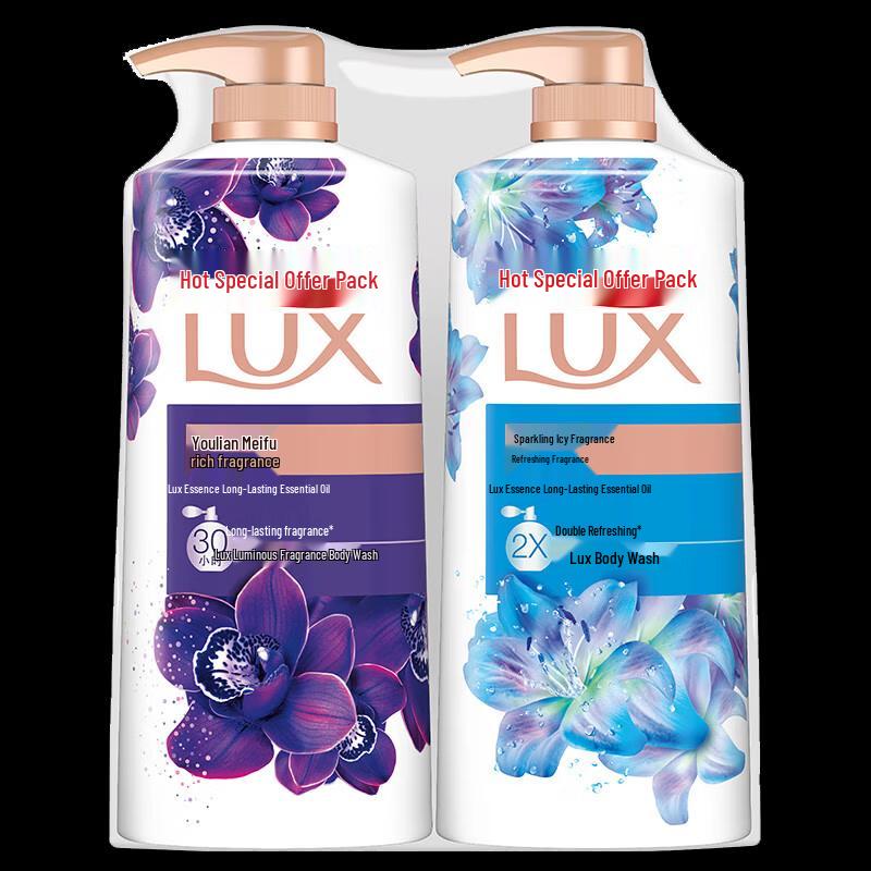 Lux Shower Gel Twin Pack: Enchanting Lotus & Ice Cool