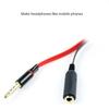Kabel audio 3,5mm Męski na Żeński CTIA do OMTP do Telefonu Komórkowego Przedłużacz Dźwięku Przewód Słuchawki Transmisja Dźwięku