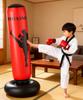 X XBEN Inflatable Standing Punching Bag - Made of Reinforced PVC - Stable and Stands Right Even When Knocked Down - Perfect for Boxing, Kickboxing, Ka