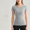Summer Yoga Short-sleeved Running Sports T-shirt Women's Tight Yoga Clothes Top Professional Pilates Training Fitness Clothes