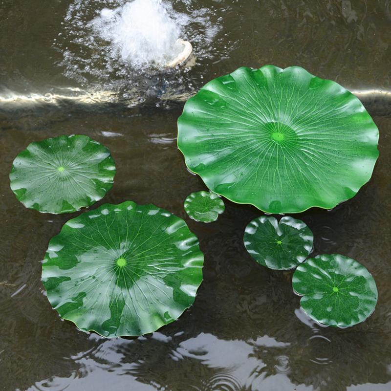 Simulation Lotus Leaf Green Plant Water Floating Fish Tank Pool Landscape Decor Simulation Lotus Leaf Green Plant Water Floating Fish Tank Pool Landscape Decor