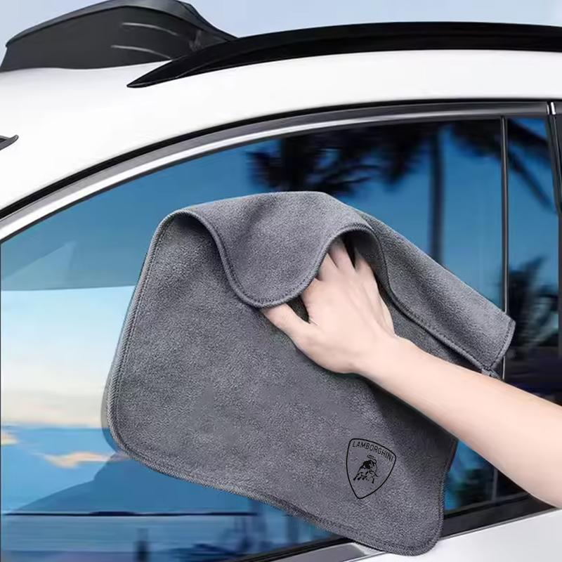Suede Fleece Microfiber Towel Car Cleaning Rag Cloth For Lamborghini LP570 LP610 Urus LP700 LP770 Gallardo Aventador Accessories