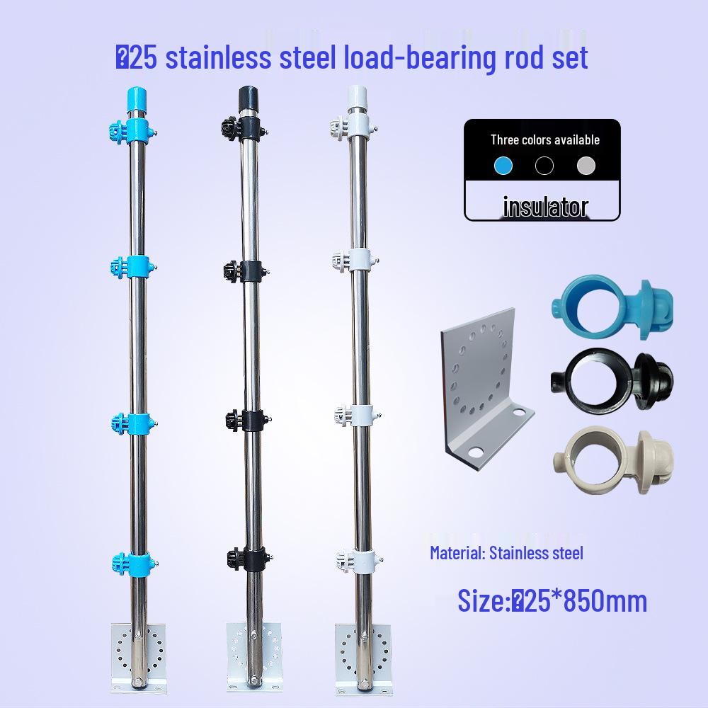Pulse Electric Fence Kit with Grid Support and Aluminum Alloy Terminal Posts (10 Sets)