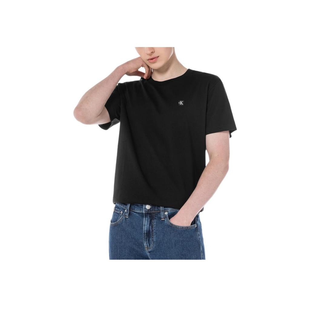 Calvin Klein SS23 Logo Crew Neck Pullover Short Sleeve T-Shirt Men Tops Black J320988-BEH