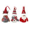 Christmas Gnome Hanging Ornaments with Lights Handmade Snowman Gnome Figurine Hanging Home Decorations for Shelf Table Fireplace Christmas Tree