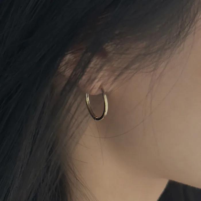 14k Minimal hoop earrings