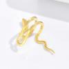 1PC Hip Hop 3D Snake Shape Clip-On Earring For Women Exquisite Rhinestone Shiny Zinrcon Snake Eyes Trendy Party Jewelry