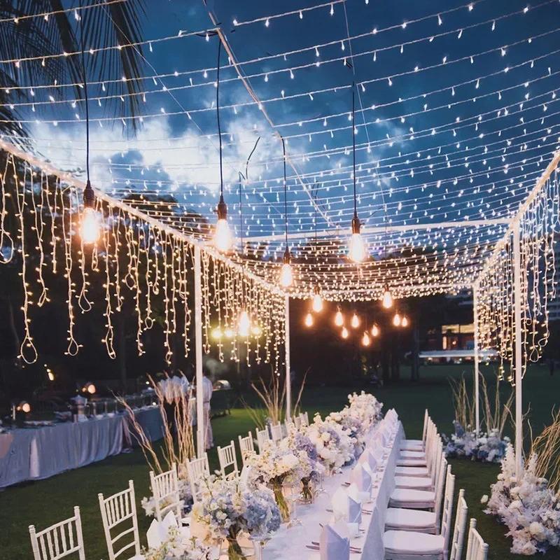 Holiday Led Christmas Lights Outdoor 20M 10M Led String Lights Decoration for Party Holiday Wedding Garland