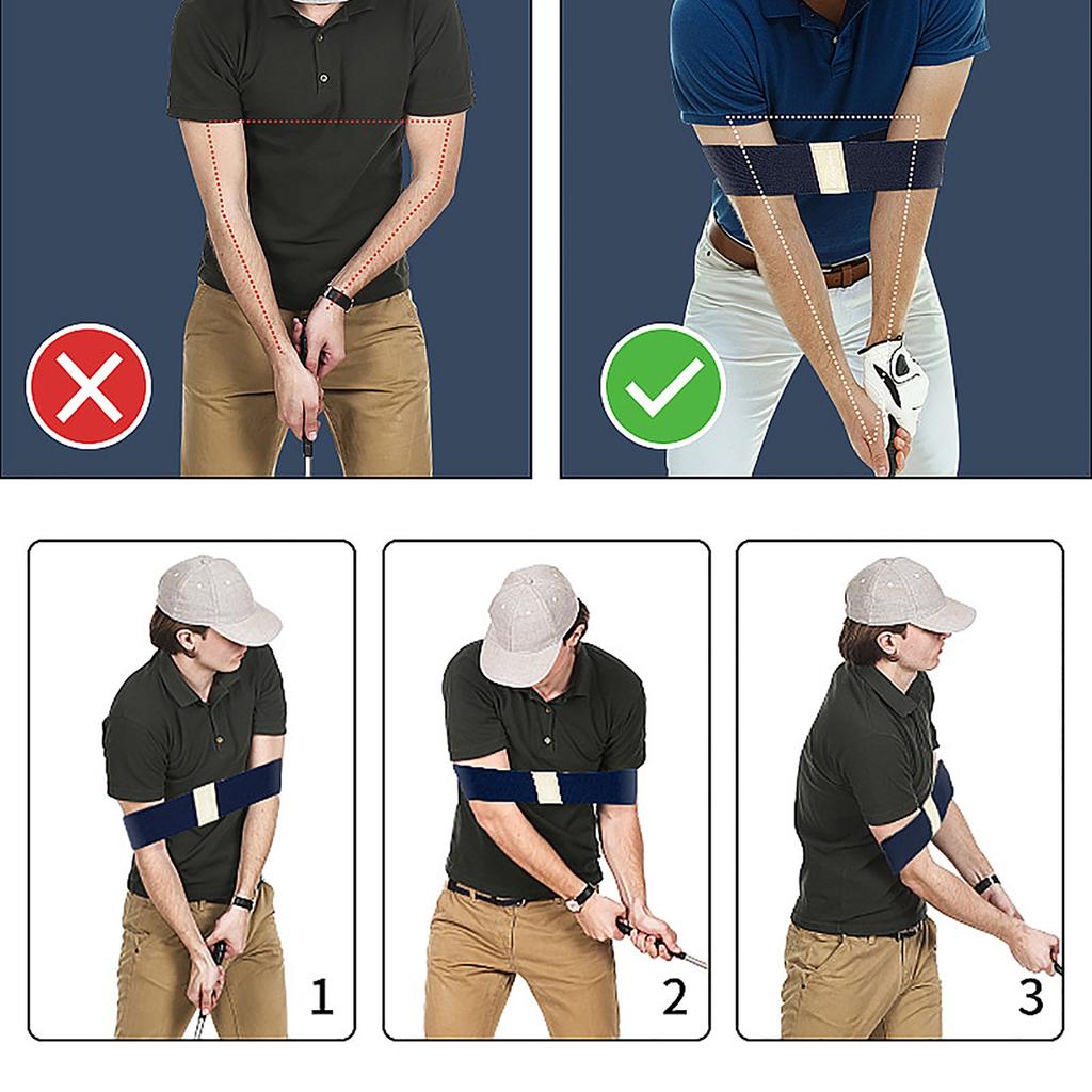 Golf Hand Movement Correction Belt, Swing Elastic Belt, Arm Corrector