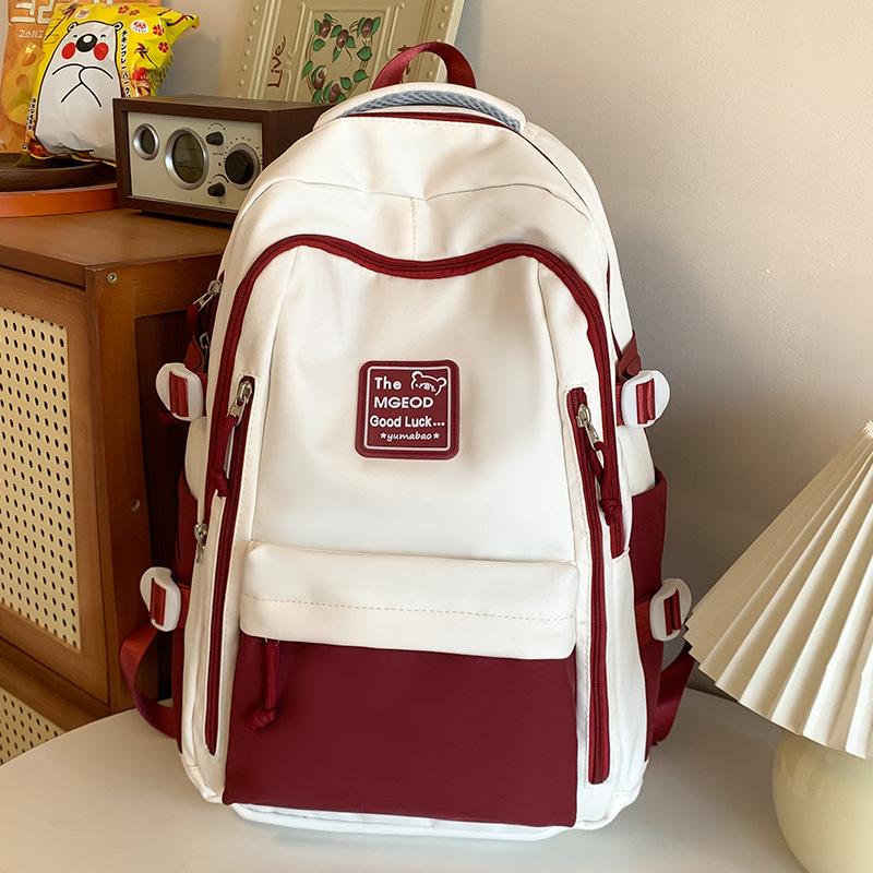 School Bag for Children, Elementary School Students, Girls, Junior High School Students, Contrasting Colors, Middle School Students