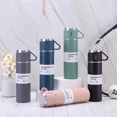 500ml Water Cup Large Capacity Leak-Proof Stainless Steel Double-Layer Vacuum Coffee Cup