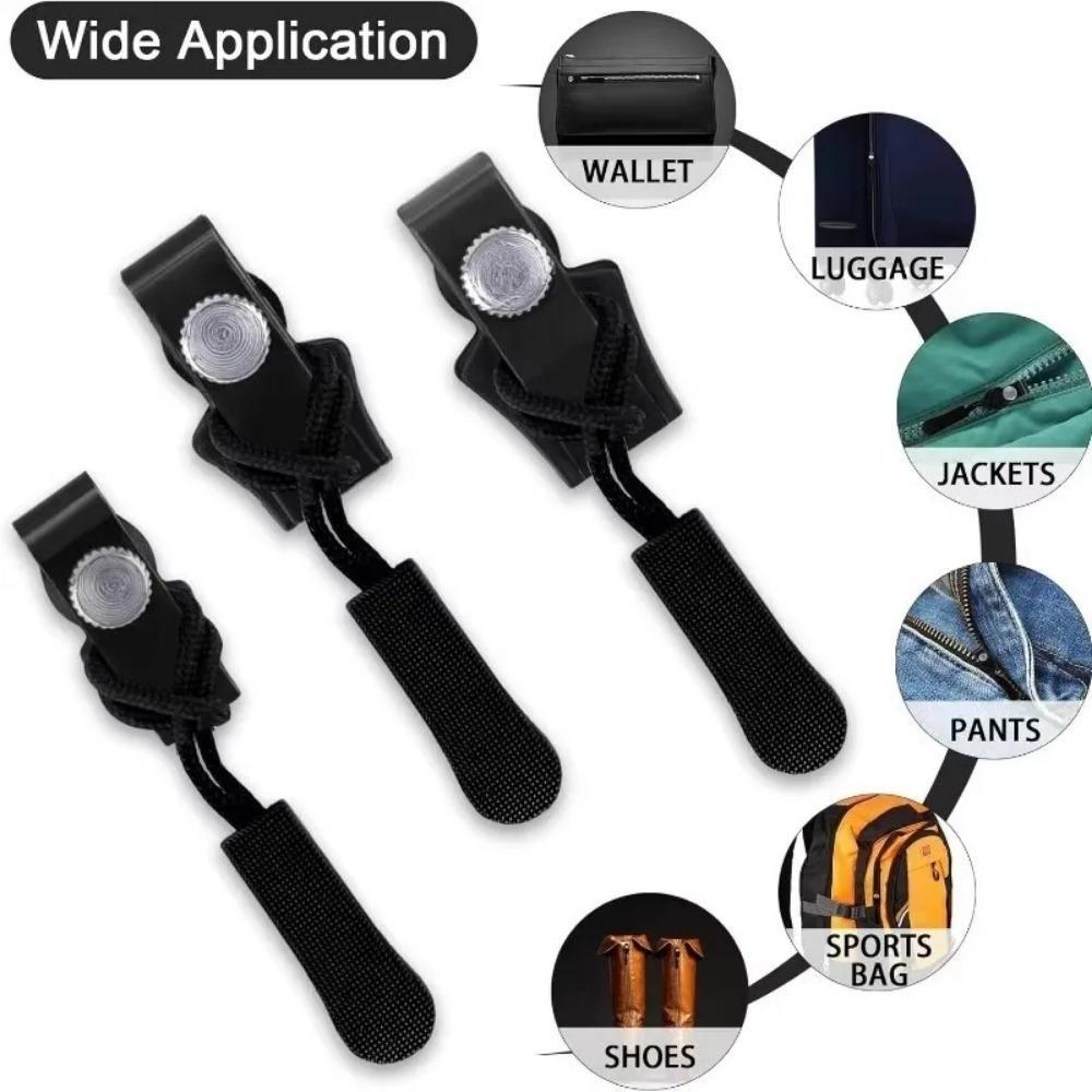 30 Stück Universelles Reißverschluss-Reparaturset Schnell Sofort Abnehmbarer Reißverschlusskopf Ersatz Reißverschluss-Schieber Zug für Jacke Taschen Mantel Kostenloses Nähen