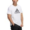 Adidas Alphabet Logo Print Sports Round Neck Short Sleeve T-Shirt Men Tops White HE7425