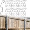25PCS Fence Panel Grips Clips for Stop Rattling Banging Prevent Theft Damage Stop Loose Fence Panels Security
