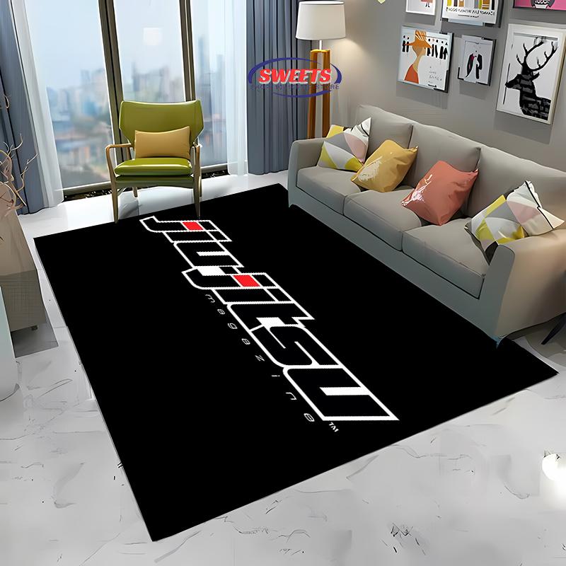 3D Jiu-Jitsu Warrior Japanese Bjj Gi & Black Belt Mma Rug, Carpet for Living Room Bedroom Sofa Doormat Decor Non-slip Floor Mat