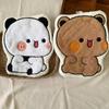 Anime Panda Bubu Dudu Handdoek Dubbele Laag Dik Absorbend Koraalvlies Hangende Handdoek Schattige Cartoon Handdoek voor Thuis Handdoek