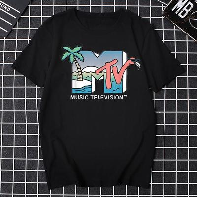 Männer Kleidung Retro T-Shirt Vintage Rock Hip Hop TV T-Shirt Sommer Unisex Casual T-Shirt Mtv Musik Fernsehen Grafik T-Shirts T-Shirts