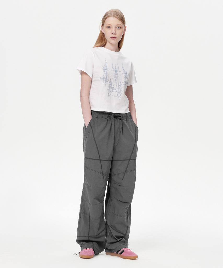 MAHAGRID Tattoo Crop Tee White(Mg2Emft582A)