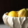 Ceramic Fruit Tray Snack Tray Abstract Art Desktop Decoration Storage Trays Living Room Tea Table Vintage Irregular Candy Tray