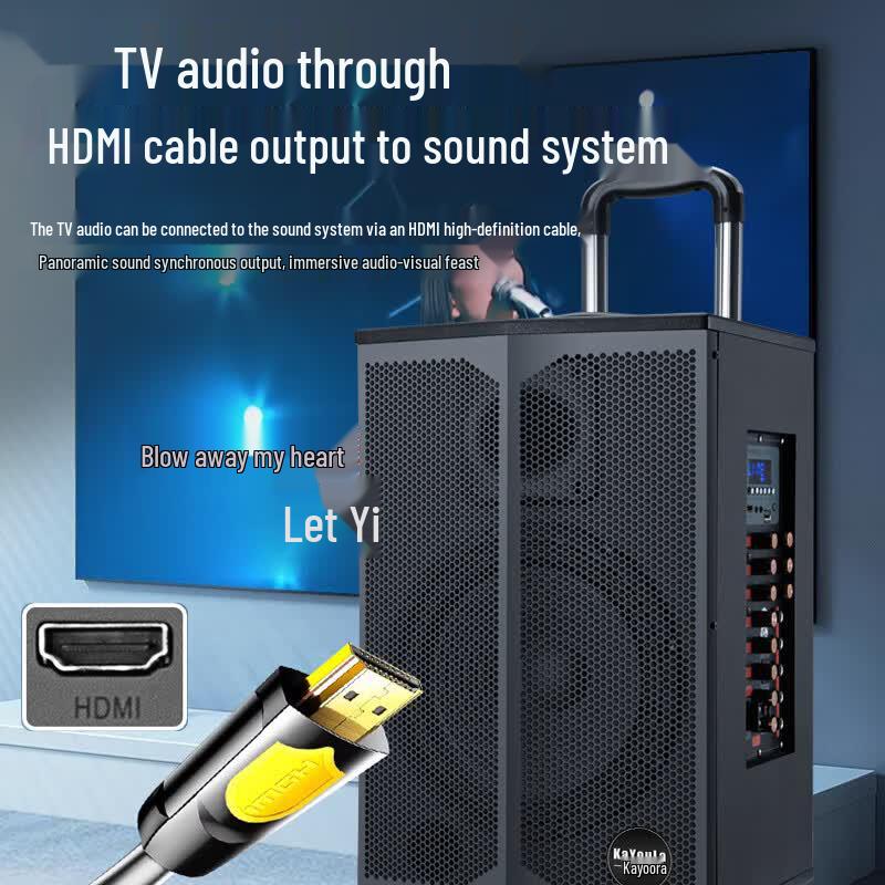 KaYouLa 10-Inch Portable Trolley Speaker with Bluetooth (CN version)