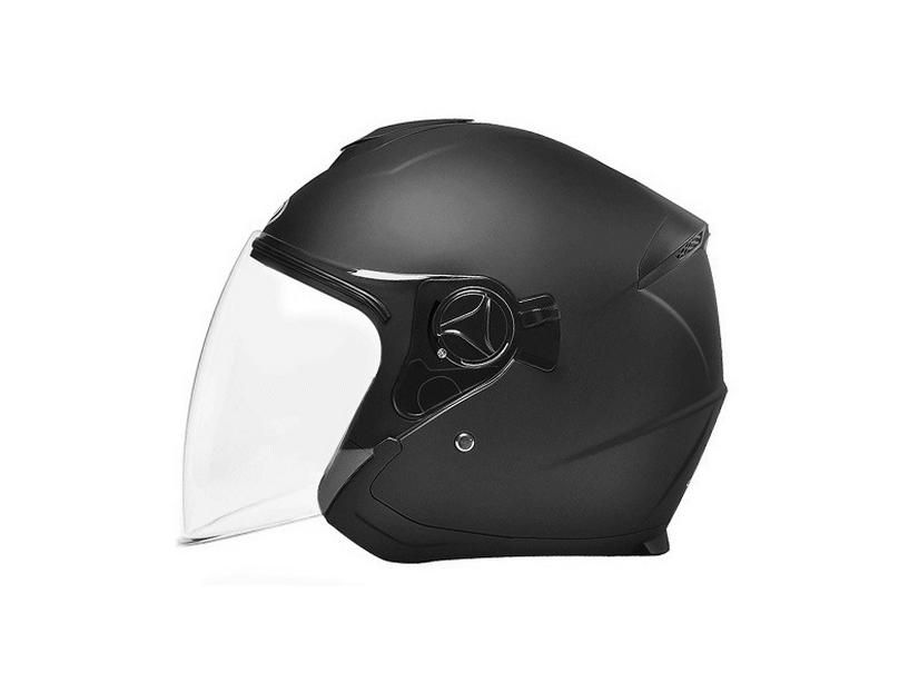 AD Unisex Electric Motorcycle Helmet - Winter Warmth, All-Season Safety, 3C Certified Half Helmet for Scooters