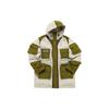 X White Mountaineering Collaboration Multi-Pocket Color-Block Mid-Length Hooded Warm Down Jacket Men Outerwear Beige T11M147905F-LK