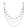 Multilayer Hip Hop Punk Metal Rivet Waist Chain Jewelry for Stage Performance