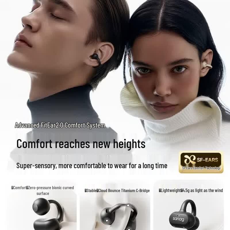 Écouteurs Bluetooth à clip d'oreille SANAG Z50 Ultra
