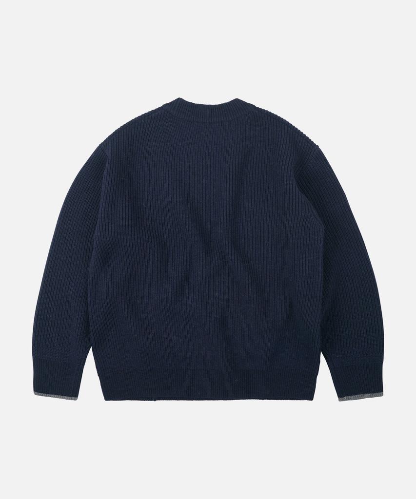 FRIZMWORKS Kangaroo Round Pullover Knit _ Navy