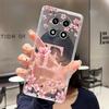 Letter Case For OPPO A2 Pro 5G Capa Coque Fashion Flower Back Cover Transparent Soft Silicone TPU Clear Printing Phone Casing