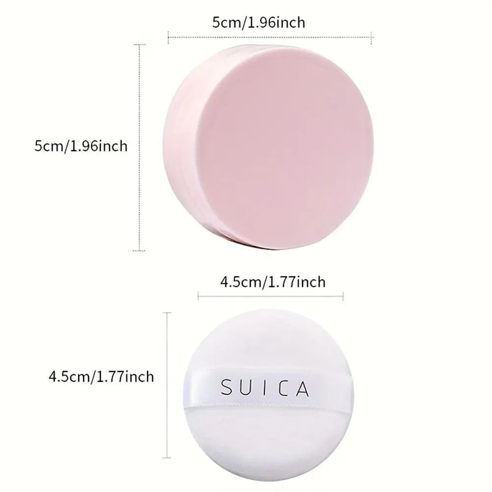 1Pcs Puff Powder Subpackage Empty Loose Powder Jars with Sifter Macaron Dispersion Powder Box White Cap Mini Cosmetics Container