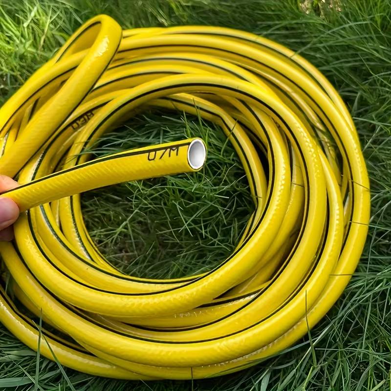 10/20/30m Heavy-Duty Rubber Garden Hose - Scratch & Wear Resistant, Leak-Proof, All-Season for Home, Balcony & Car Washing