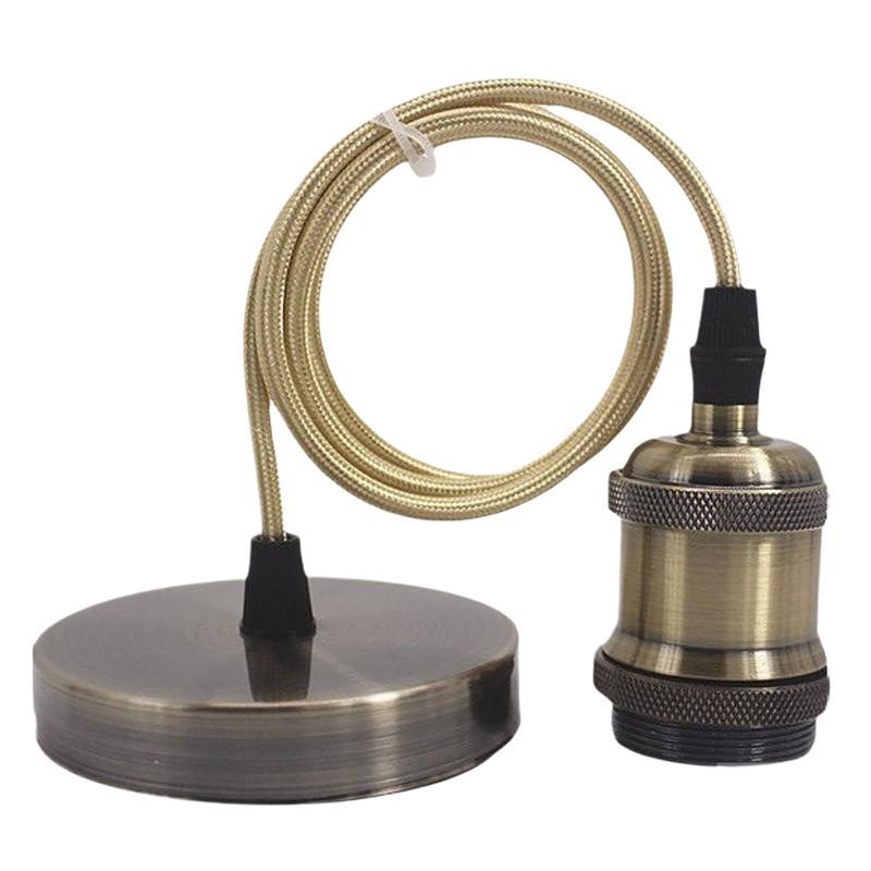 1 Piece Chandelier Screws Ceramic Base With Ceiling Base Fixtures E27 Vintage Antique Copper Lampholder